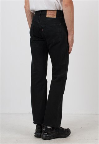 VINTAGE BLACK LEVI'S 555 FIT DENIM JEANS