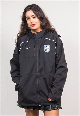 NIKE VINTAGE 90'S BLACK SOUTHERN KENTUCKY SOCCER CLUB JACKET