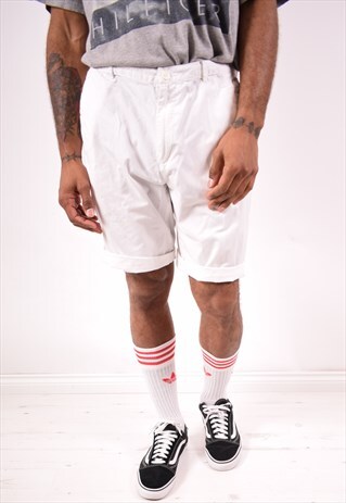 CALVIN KLEIN MENS VINTAGE SHORTS W34 WHITE 90S