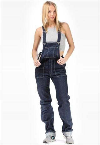 DENIM DUNGAREES OVERALLS BAGGY