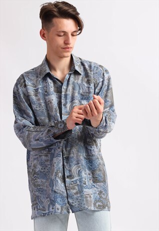 VINTAGE ABSTRACT PRINT SHIRT