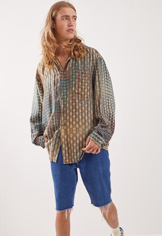 VINTAGE PATTERNED FESTIVAL LONG SLEEVE SHIRT