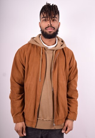 BUGATTI MENS VINTAGE JACKET LARGE BROWN 90'S