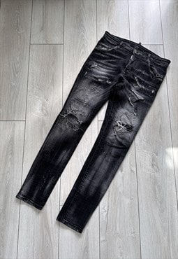 Dsquared2 Skinny Gray Denim Jeans Pants