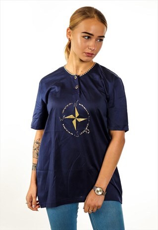 VINTAGE PATTERNED T-SHIRT T351