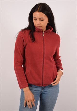 VINTAGE DIADORA TRACKSUIT TOP JACKET MAROON