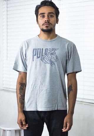 VINTAGE POLO RALPH LAUREN T-SHIRT LOGO 90S XL 6.5