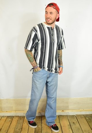 VINTAGE 90S LEVI'S 507 BLUE LOOSE FIT DENIM JEANS