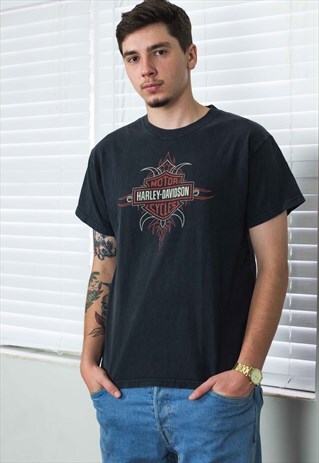 VINTAGE HARLEY DAVIDSON T-SHIRT LOGO 90S X 8.5