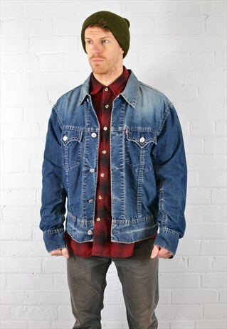 VINTAGE LEVI'S BLUE FADED CORDUROY JACKET
