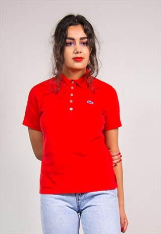 VINTAGE 90'S LACOSTE RED POLO T-SHIRT