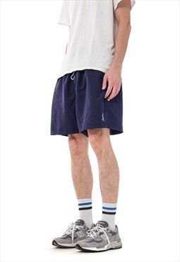 Vintage YVES SAINT LAURENT Shorts 90s Navy Blue YSL