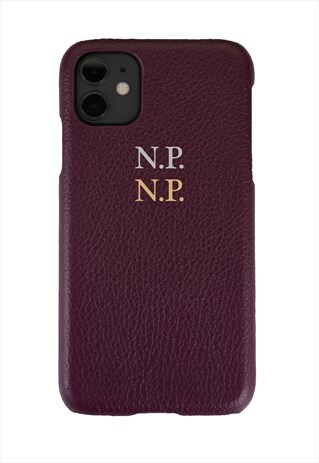 PERSONALIZED LEATHER PHONE CASE