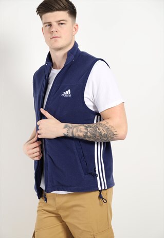 VINTAGE 90S ADIDAS FLEECE SLEEVELESS