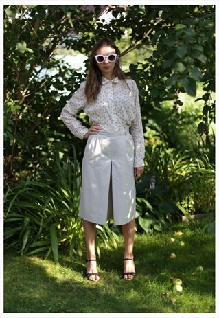VINTAGE BEIGE CULOTTES WITH TWO SIDE POCKETS