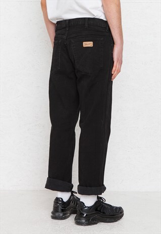 VINTAGE BLACK WRANGLER DENIM JEANS