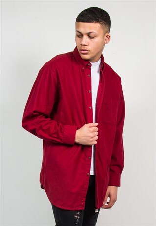 VINTAGE PLAIN FLANNEL SHIRT