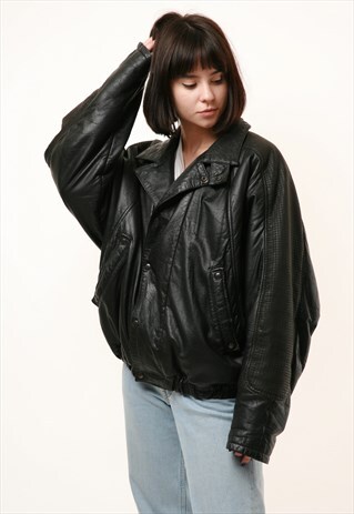 90S VINTAGE ITALY VINCENT LEATHER JACKET 15057