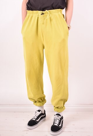 NIKE MENS VINTAGE TRACKSUIT TROUSERS XXL GREEN 90S