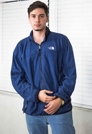 VINTAGE NORTH FACE JACKET FLEECE LOGO 90S XL 15.3