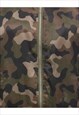 VINTAGE CAMOUFLAGE PRINT OLIVE GREEN & BLACK ZIP-FRONT Y2K B