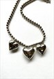CHUNKY SILVER HEART NECKLACE