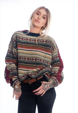 FESTIVAL WOLLEN STRIPE JUMPER