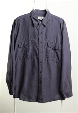 Pierre Balmain Vintage Long Sleeve Logo Shirt Grey Size L