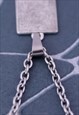 CRW SILVER THE LOVERS TAROT CARD NECKLACE 