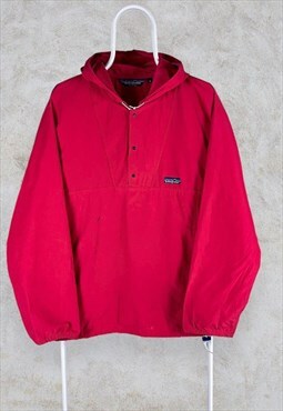 Vintage Patagonia Jacket Red 1/4 Snap Pullover Smock 