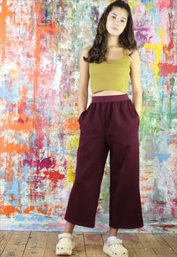Crop Pants with matching exposed waist