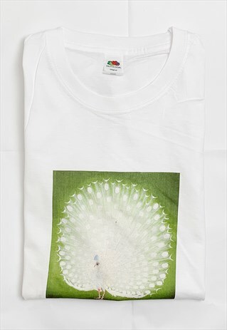 JAPANESE ANIMAL PEACOCK ANIMAL WILDLIFE VINTAGE ART T-SHIRT