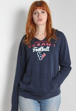 Vintage NFL Houston Texans Hoodie Blue