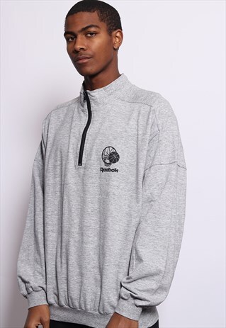 reebok sweatshirt grey