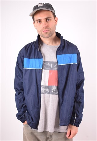 STARTER MENS VINTAGE TRACKSUIT TOP JACKET LARGE BLUE 90S