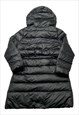 NIKE BLACK LONG ZIP-UP DOWN FILL HOODED PUFFER JACKET