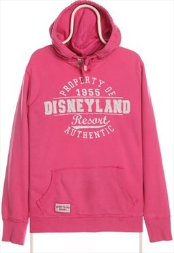 Vintage 90's Disney Hoodie Disneyland Pullover Pink Women's 