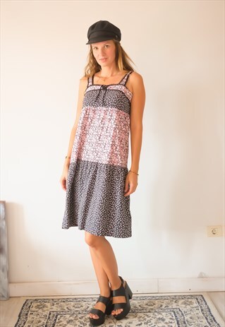 VINTAGE RARE FIND DRESS 60S 70S BOHO BOHEMIAN GYPSY DRESS