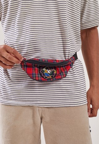 VINTAGE DISNEY CHECK FESTIVAL BUM BAG