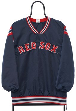 Vintage MLB Boston Red Sox Spellout Tracksuit Top Womens