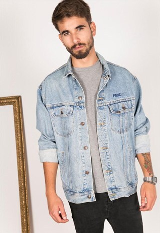LAST UNIT SALE / VINTAGE 80S LEE PATCHED DENIM JACKET