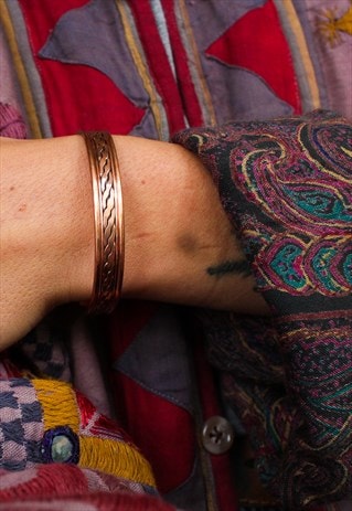 FAIRTRADE ADJUSTABLE COPPER BANGLE