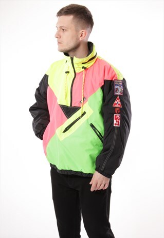 VINTAGE VTG RARE K-WAY LOGO SHELL JACKET 13202