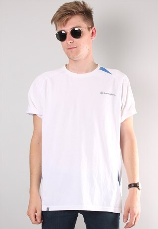 VINTAGE CHAMPION CREW NECK T-SHIRT LARGE