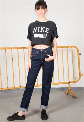 VINTAGE 80'S NIKE CROP TOP /AVELINASREWORKS/ S0006