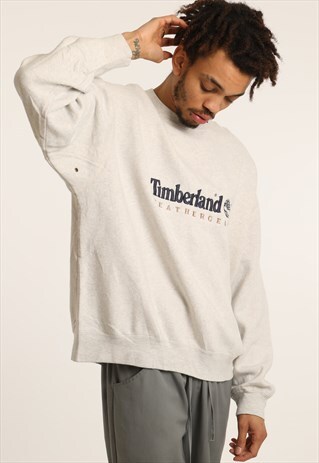 VINTAGE TIMBERLAND EMBROIDERED SPELLOUT SWEATSHIRT