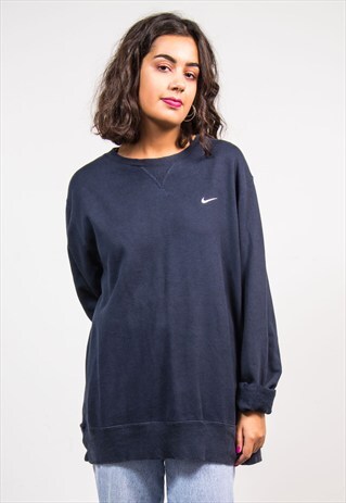 VINTAGE 90'S NAVY BLUE NIKE SWEATSHIRT