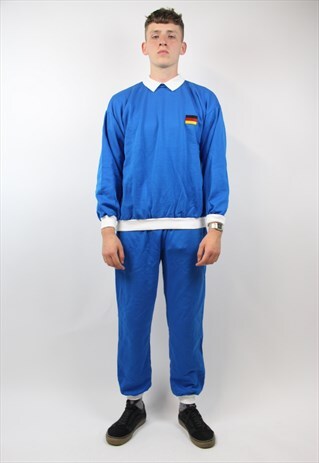 VINTAGE BLUE RETRO 90S TRACKSUIT