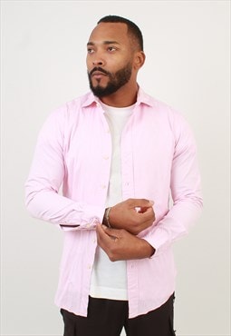 Men's Vintage Polo Ralph Lauren pink striped regent shirt
