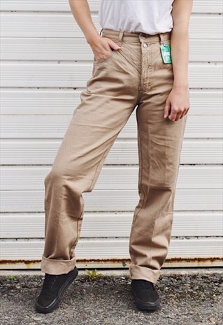 VINTAGE HIGHWAISTED MOM JEANS BEIGE